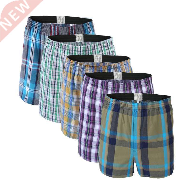 5Pcs/lot Boxer Men Thin Summer Underwear Cotton Man Big Size