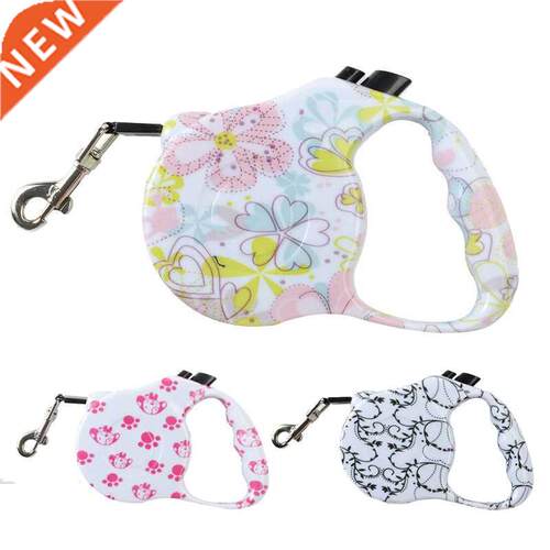 Printed Retractable Leash For Dogs Extending Puppy Walking L