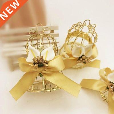 Metal Hollow Gold Foil Gift Box Marriage Wedding Baby