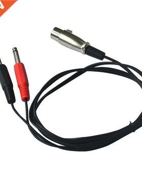 3-Pin XLR Female to Dual 1/4