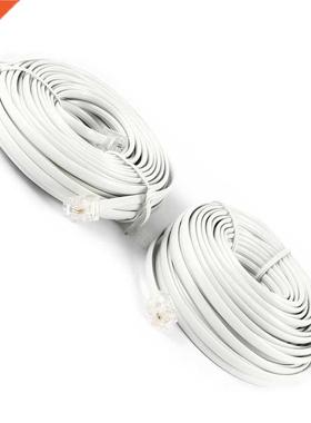 40Ft 12M RJ11 6P2C Telephone Phone Modem Cord Cable White 2p