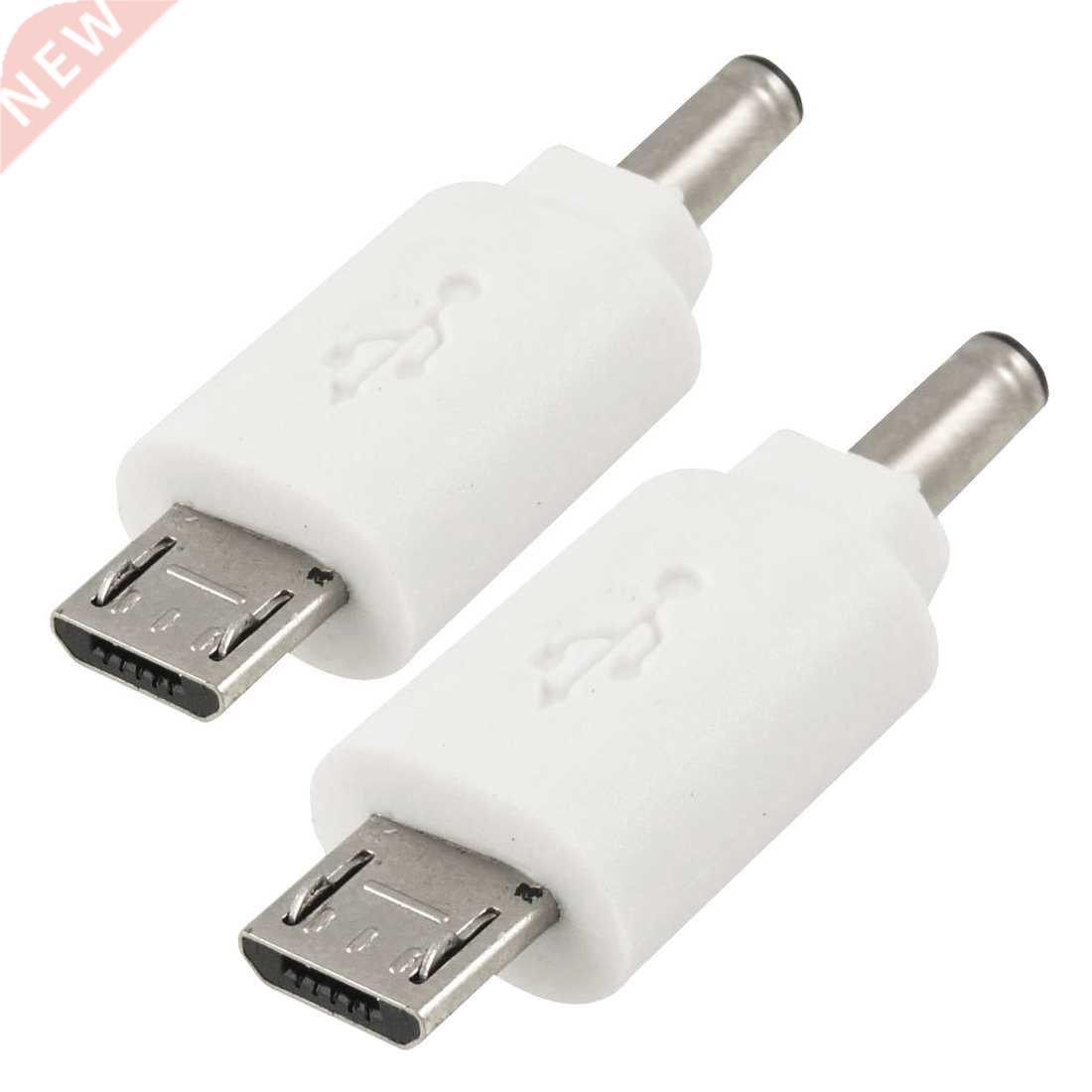 DC 3.5mm to Micro USB Male Adapter Power Charger 2 Pcs for M