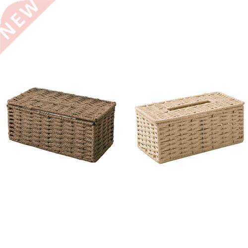 Rattan Tissue Box, Vintage Napkin Holder, Case Clutter