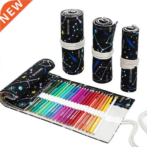 Premium 72 Slots Pencil Roll Wrap Pencil Pouches Hol for