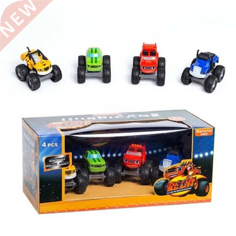 4pcs Monstere Machines Car Toys Russian Miracle Crusher Truc
