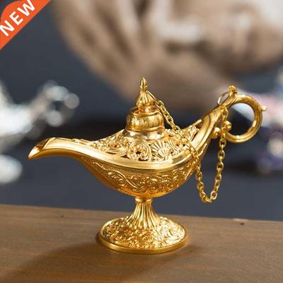 Vintage Aladdin Lamp Brooches Women Men 2-color Fairy Tale