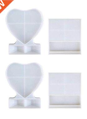 2X Epoxy Resin Photo Frame Mds, Rectangle & Heart Shape