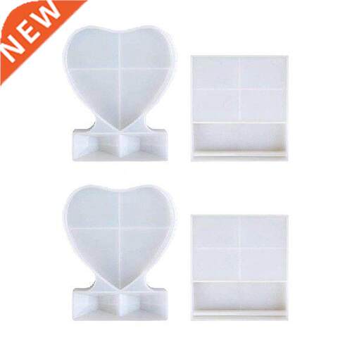 2X Epoxy Resin Photo Frame Mds, Rectangle & Heart Shape