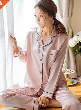 Pjms for Women Silk Stin Sets 2 Pieces Women&mp;#39;s Night