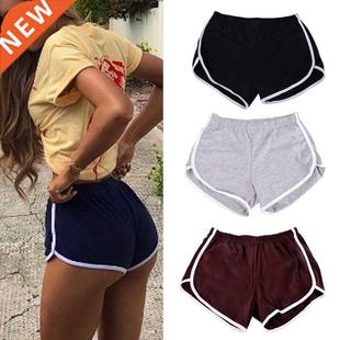 Women Sports Shorts Short Pants Gym Workout Sretch Waist Cas