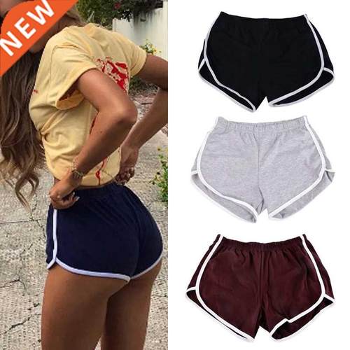 Women Sports Shorts Short Pants Gym Workout Sretch Waist Cas