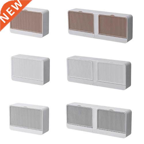 Adhesive Soap Holder Wall Mounted Layer Soap Rack Self Soap