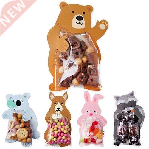 10pcs/lot Cute Animal Bear Rabbit Koala Candy Bags Greeting