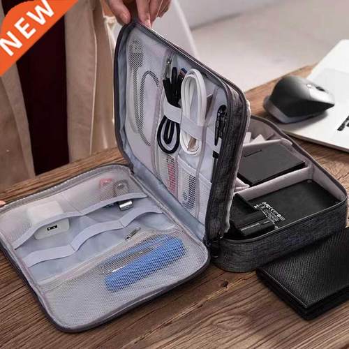 Canvas phone Organizer USB Data Cable Earphone Wire