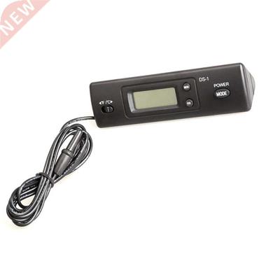 2 in 1 LCD Clock Screen Car Vehicle Time Black Automobile Cl