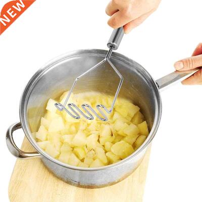 HILIFE Potato Crusher Stainless Steel Wave Shape Potato
