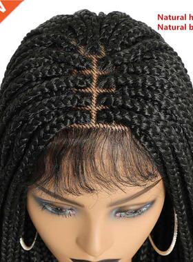 Hywply 30 Inch Extra Long Synthetic Lace Front raid Wig 3