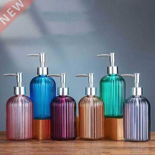 Refillable Soap Dispenser with Rust Proof Plastic Pump Glass