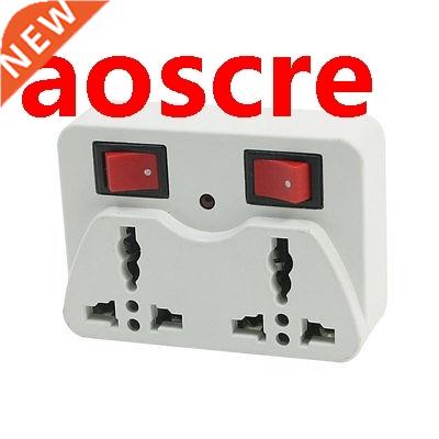 AC 250V 10A AU Plug to EU UK US Female 2 Outlet Wall Power A