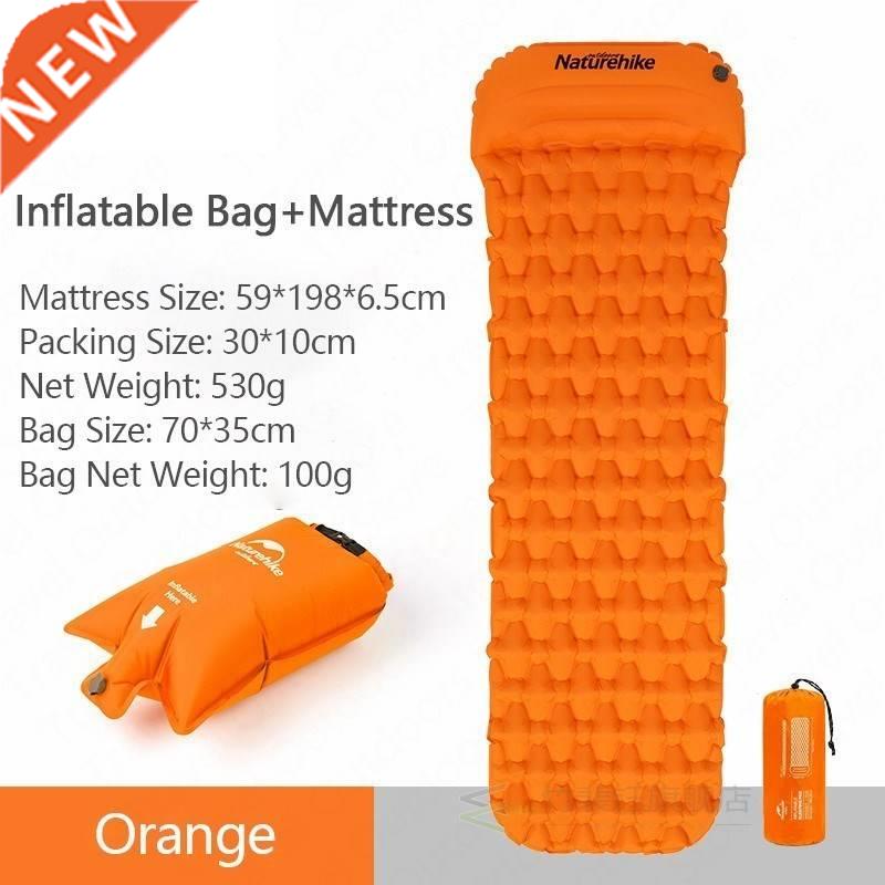 Sleeping Pad Single Person Nylon TPU Inflatable Mattress Cam
