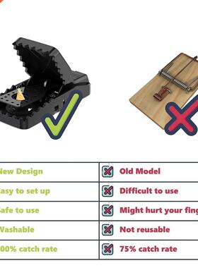 6PCS Mouse Trap Mce Catchng Quck Effectve Rat Snap