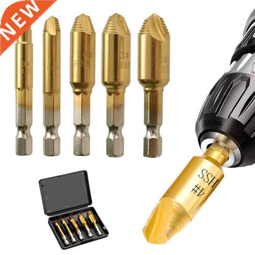 5pcs Damaged Screw Extractor Drill Bit Set Stripped Broken S