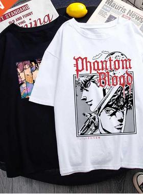 Jojo's Bizrre dventure Funny Crtoon T Shirt Men Summer C