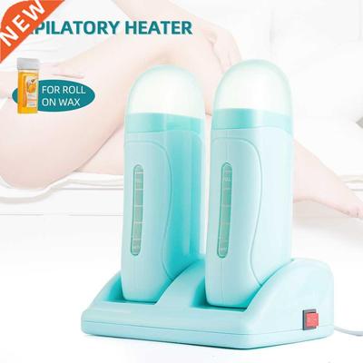 Electric Double Wax Heater Epilator Cartridge Wax Roller Bas