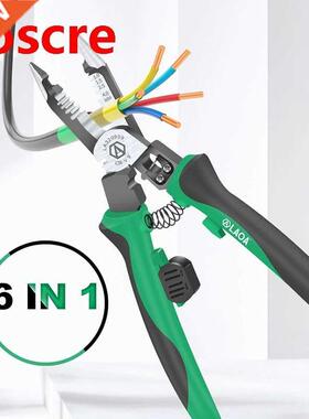 LAOA 6 in 1 Multifunctional Electrician Pliers Long Nose Pli