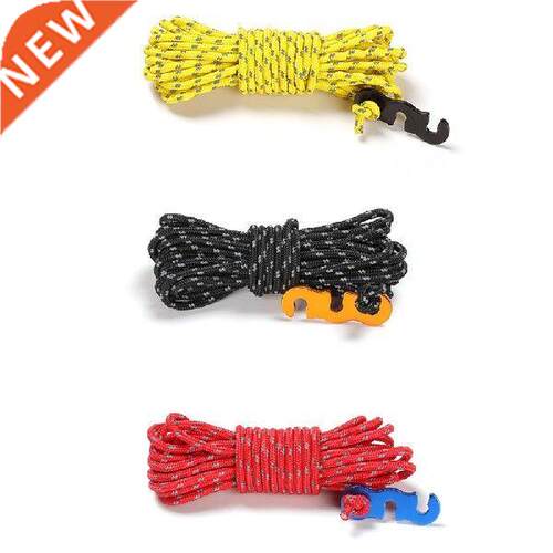 4pcs/set Outdoor Camping Tent Parachute Cord Rope Buckle