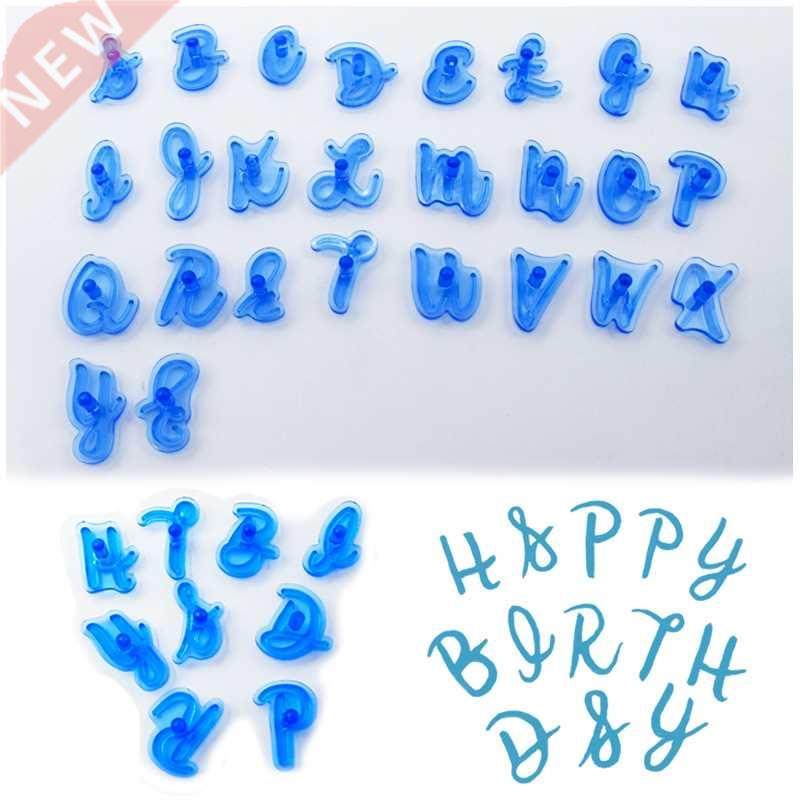 DIY Alphabet Number Letter Cake Mold 3D Cookie Biscuit Stamp