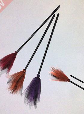 Witch Broom Halloween Costume Kids Cosplay Props Adult