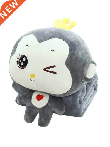 Lovely monkey car pillow quilt dual-use children	s na