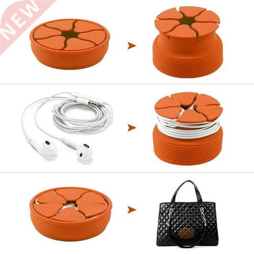 Silicone Cable Organizer For Earphones Digital Cables Portab
