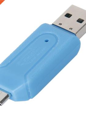 USB 2.0 + USB Micro OTG SD ST Card Reader for Cell Phone Tab