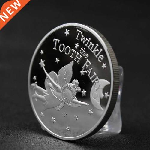 Tooth Fairy Commemorative Silver Coin Children Baby Teeth G