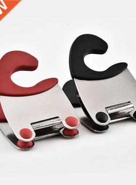 1PC Useful Pot Clips Stainless Steel Tongs Holder for Pot Pa