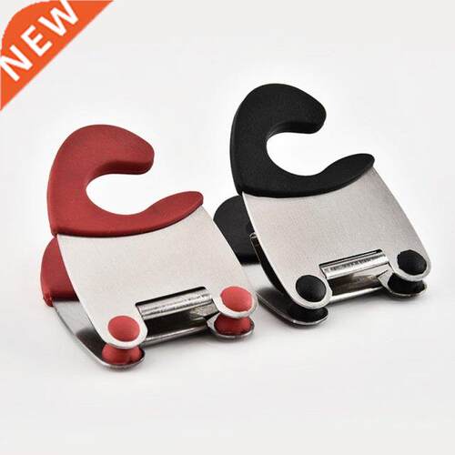 1PC Useful Pot Clips Stainless Steel Tongs Holder for Pot Pa