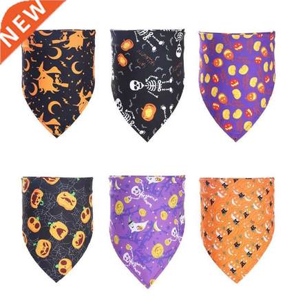6 Pcs Halloween Elements Dog andana Reversile Triangle