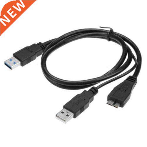USB 3.0 Y-Cable Y Cable Micro Type B Male to Standard Type A