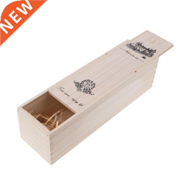 High-Quality Custom-Made Pine Wood Red Wine Carrier Gift Pac