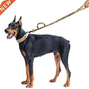 Nylon Pet Leash Big Dog Collar Outdoor Large Dogs Traction