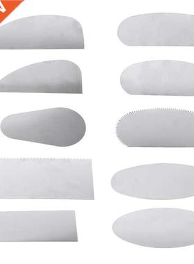 B0KB 10PCS Pottery Clay Steel Scraper For Polymer Steel