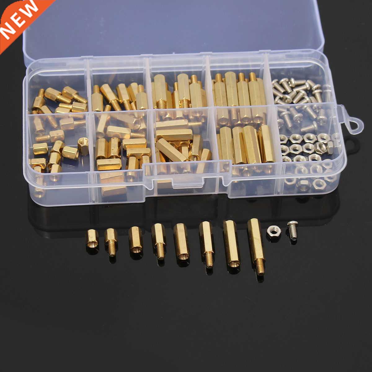 SULEVE New 120Pcs/Set MBH2 M Male Female Brass Standoff