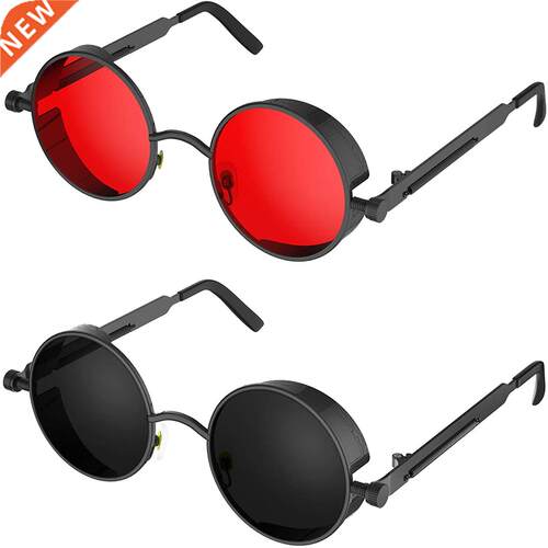 Classic Vintage Metal Steampunk Sunglasses Men Women Fashion