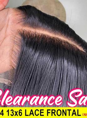 1x4 1x6 Lace Frontal Brazilian Straight Hair 5x5 Lace Clos