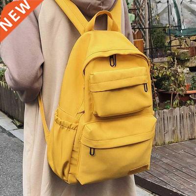 Students Waterproof Nylon Backpack for Women Multi Pocket Tr