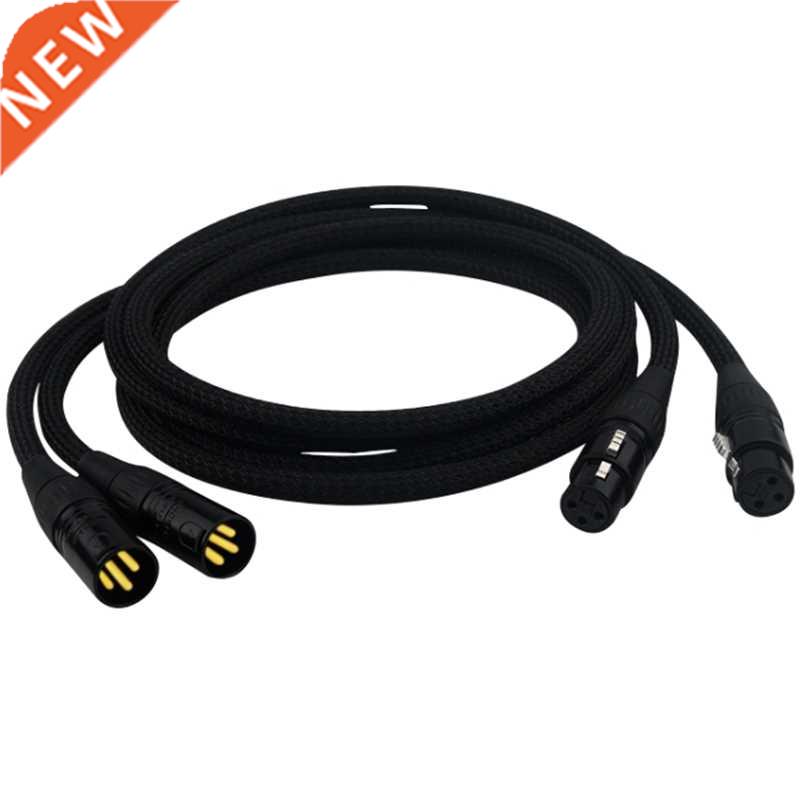 6N Copper HiFi XLR alanced Cale Gold-plated Male To Female