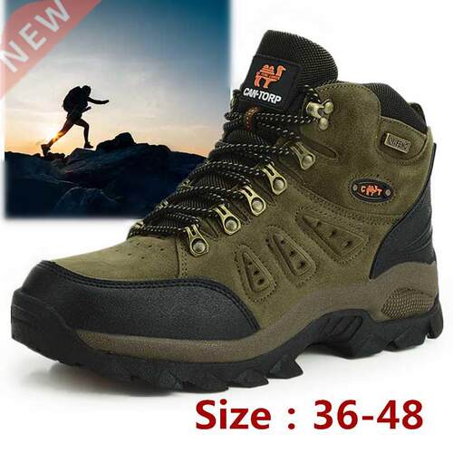 Botas de senderismo antideslizantes para hombre y mujer, cal