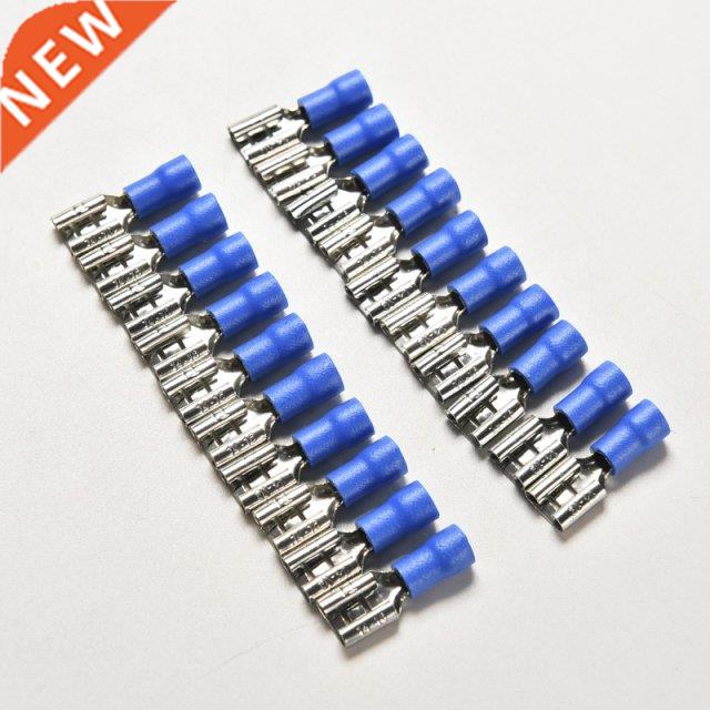 20Pcs/lot Electrical Crimp Terminal 14-16AWG Insulated Spade